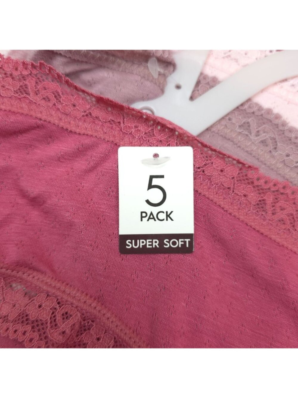 Laura Ashley Womens 5-Pack Super Soft Lace Trim Panties Briefs Size Large - Picture 5 of 15